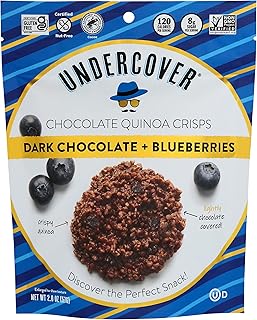 Chocolate Co, Undercover Quinoa Dark Chocolate Blueberries, 2 Ounce