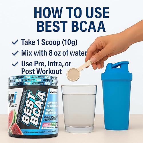 Miniatura 79 de BPI Sports Best BCAA péptidos aminoácidos de cadena ramificada, polvo energizante