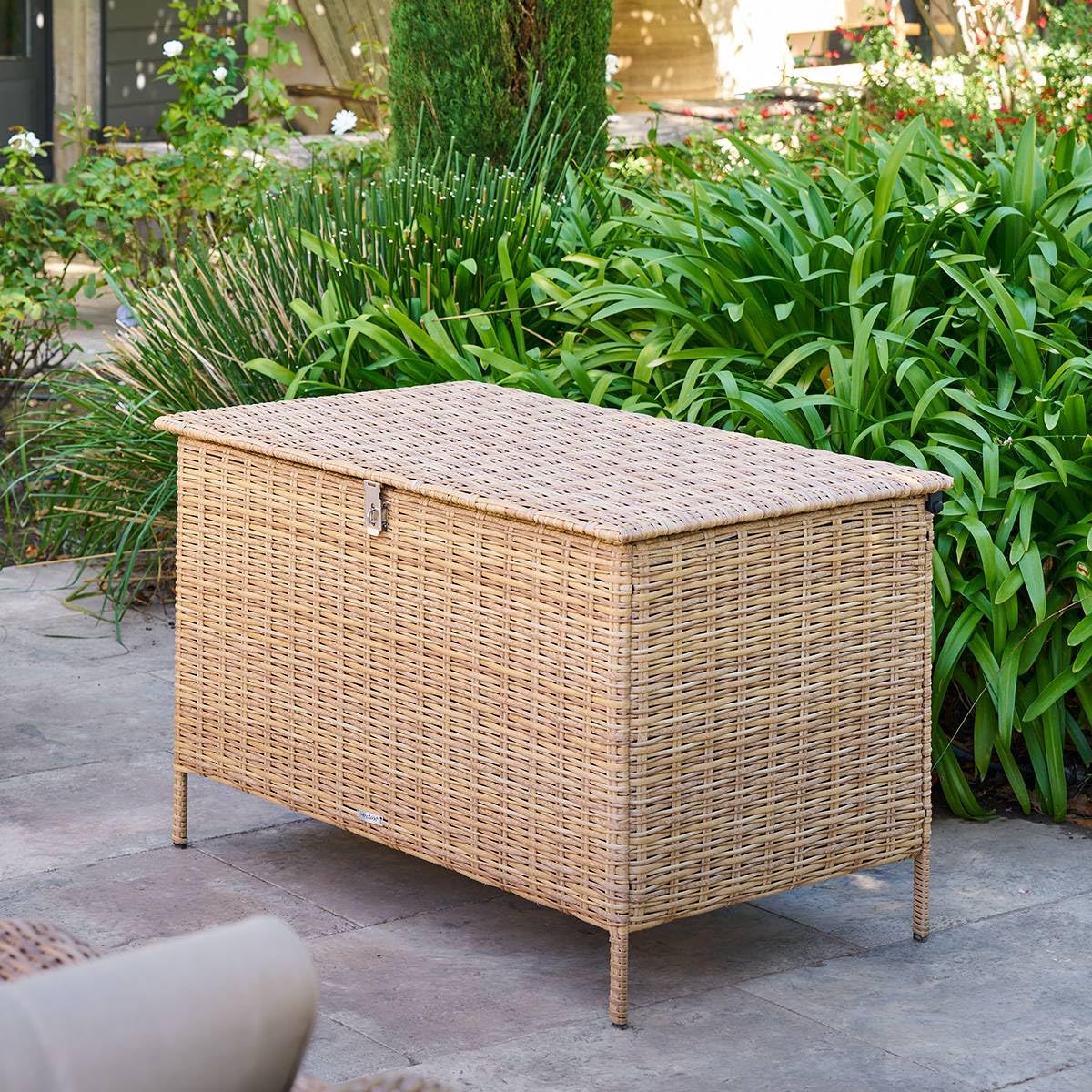 Hespéride - Coffre de rangement 300l bayana savana en résine tressée