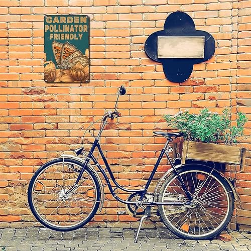 Vista 13 de LIUAXICIA Letreros de metal divertidos para jardín, letreros de metal con diseño de colibrí, para garaje, hogar, cafetería, bar, granja, pared