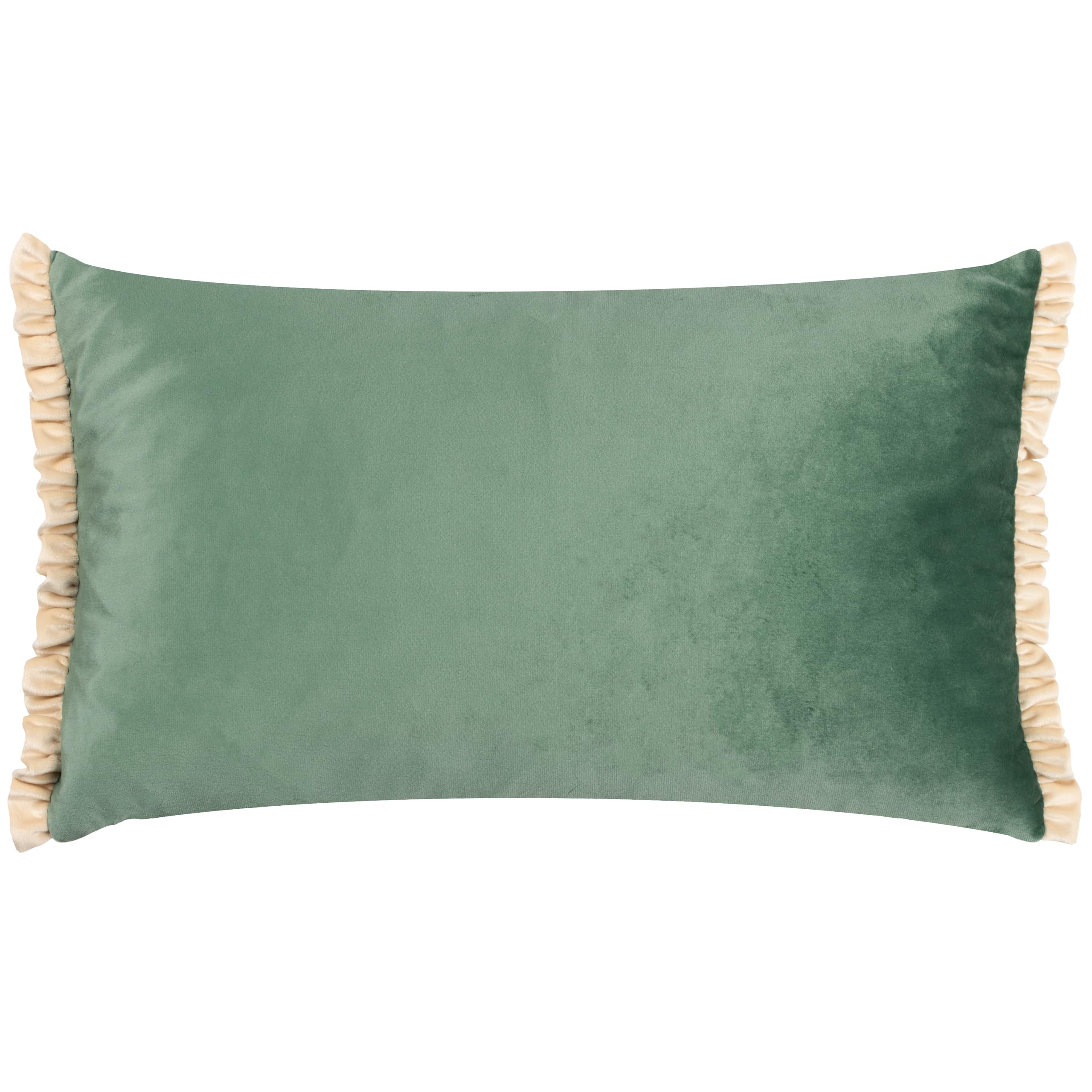Wylder Nature Tilly Velvet Reversible Cushion Cover, Duck Egg Blue/Pumice