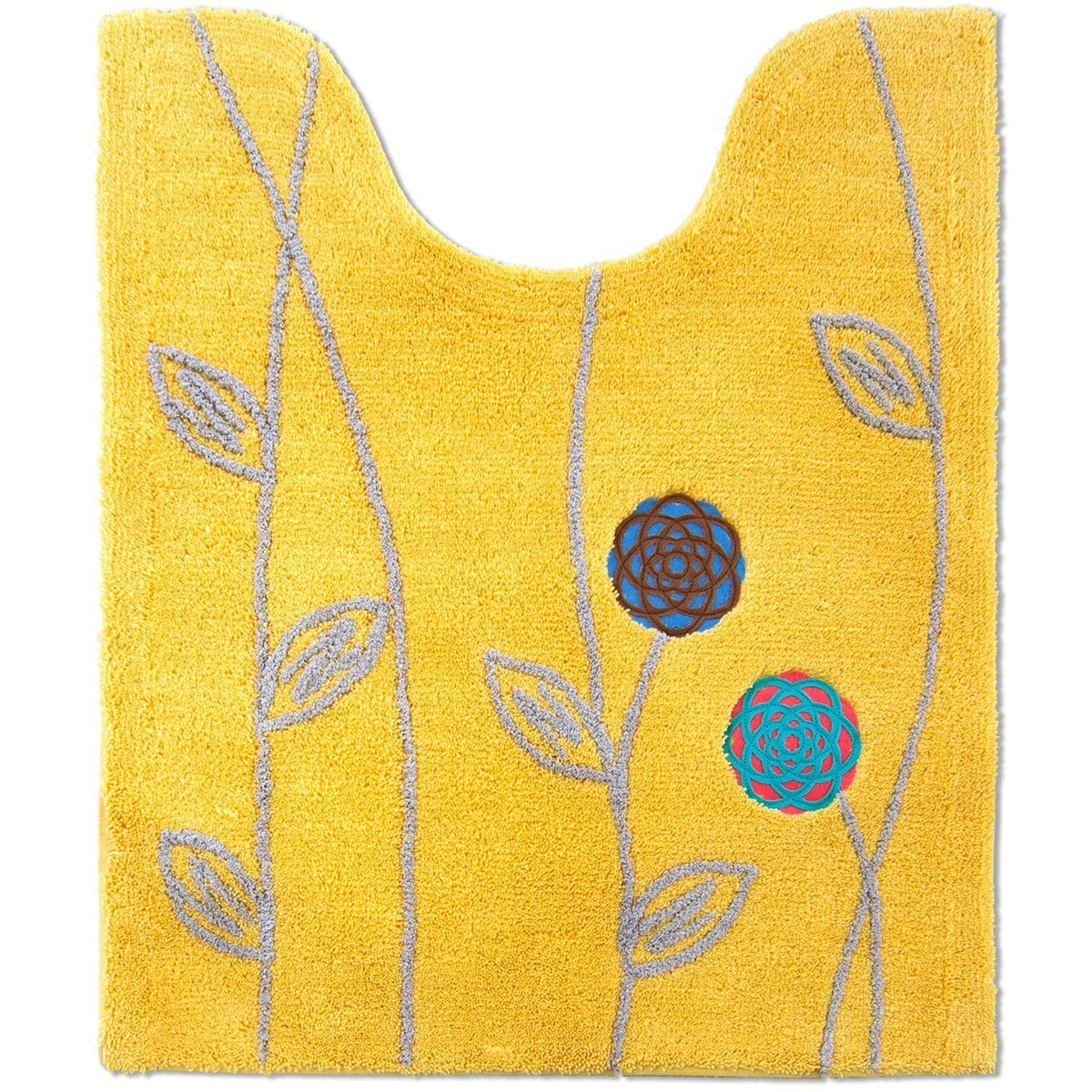 Amazon｜金運の黄色い エトフ ロング トイレマット セット 4点 北欧