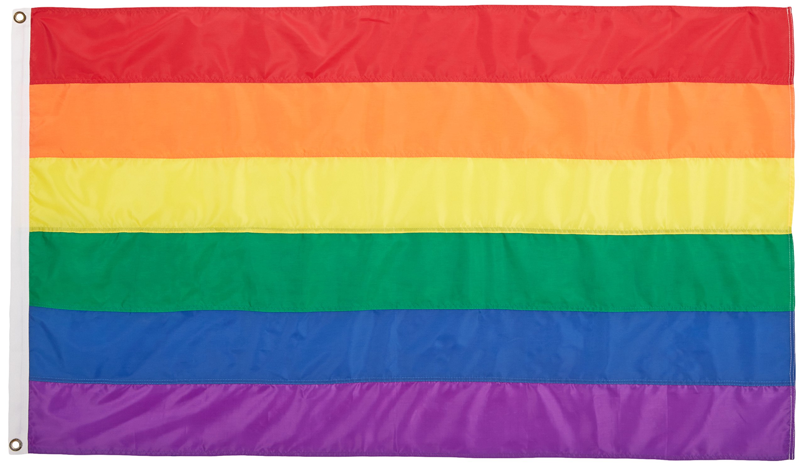 Annin Flagmakers Pride Flag All-Weather Nylon, 3 x 5 Feet (Model 272413)