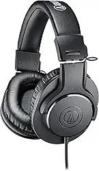 Fone de Ouvido Audio Technica ATH-M20x, Preto, Grande
