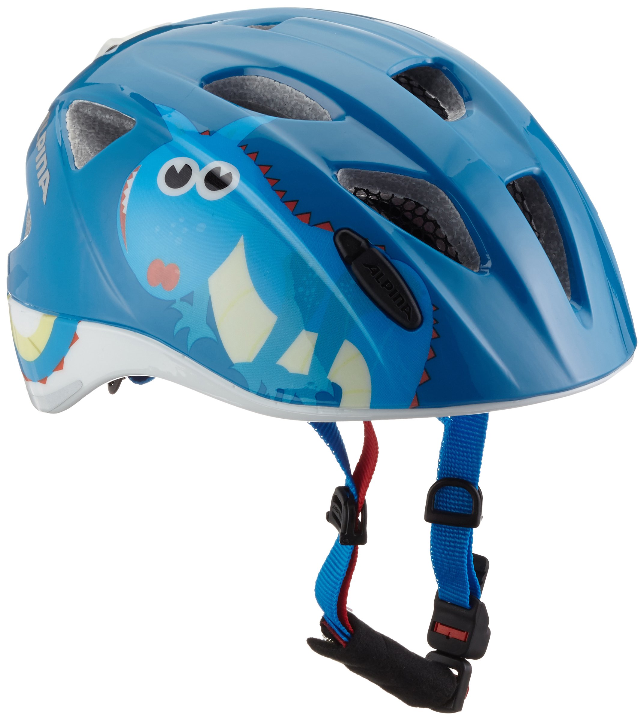 ALPINA Kinder Ximo Flash Fahrradhelm, Mehrfarbig (Neon Red/Blue), 49-54 cm Sport & Freizeit