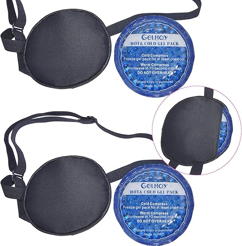 GELMAY Parches de ojo de hielo para ojos fríos y calientes para ojos de estrabismo perezosos hinchados, parche de seda pura médico después de disponible en Yaxa Mexico