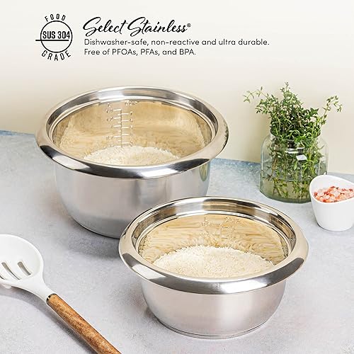 Vista 15 de Aroma Housewares Select Arrocera y calentador de acero inoxidable con olla interior sin recubrimiento, 6 tazas (cocidas)/1.2 cuartos de galón