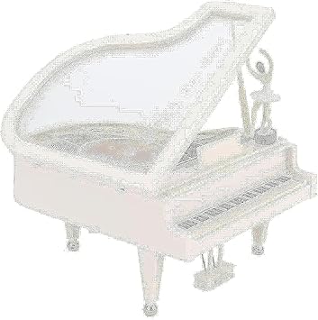 Classical Ballerina Girl Dancing On The Piano Mechanical Rotating Music Jewelry Box - Valentines Day &