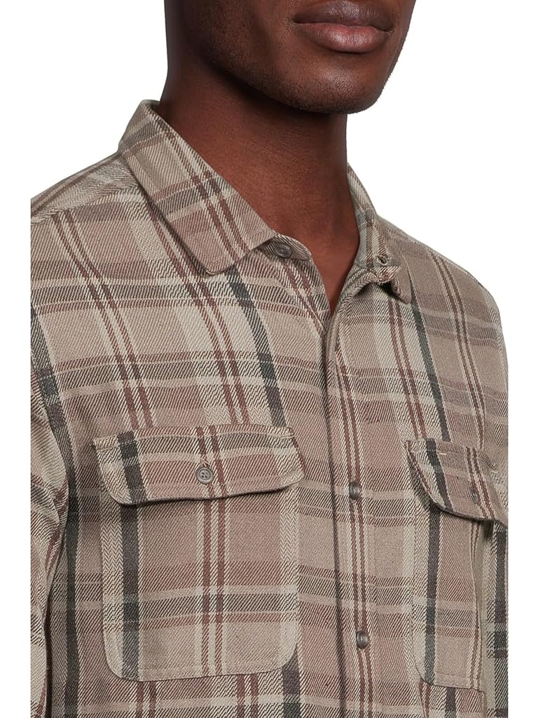 Gray Prana Westbrook Flannel Shirt