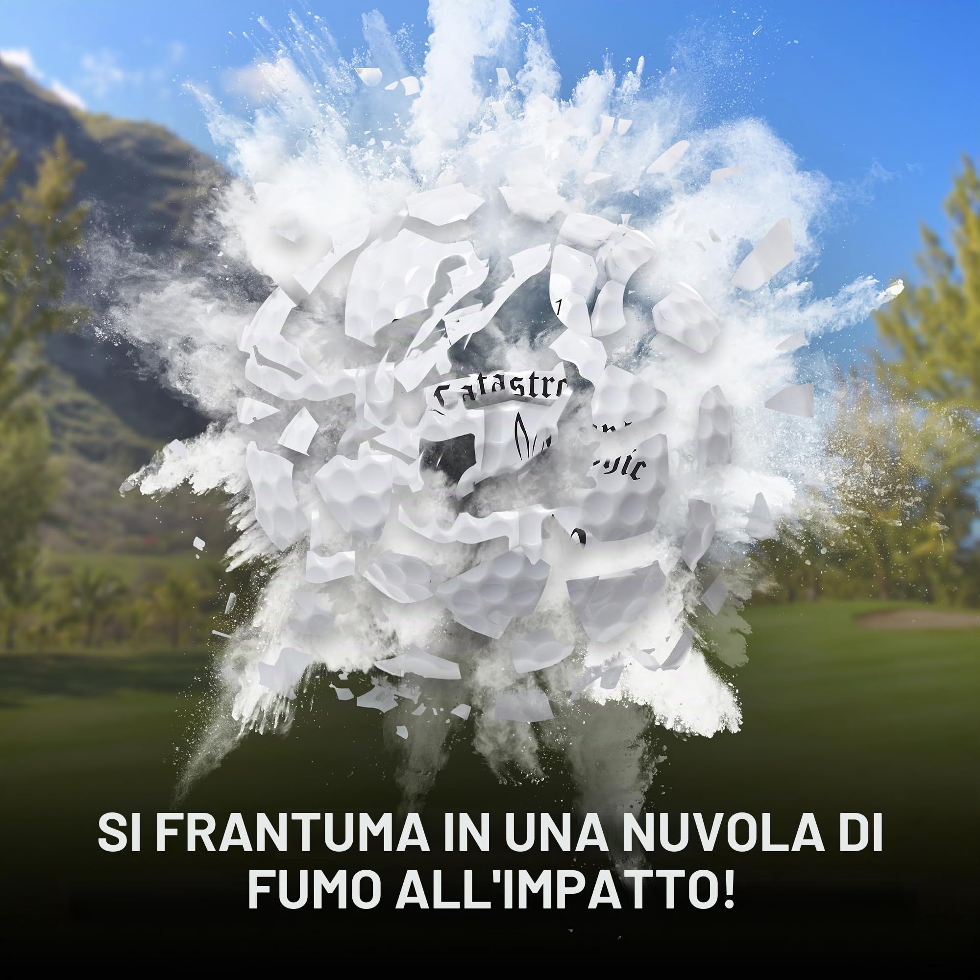 Shanker Golf - Palline da golf scherzo che si frantumano all'impatto - Divertente regalo scherzoso per golfisti (confezione da 3, novità)