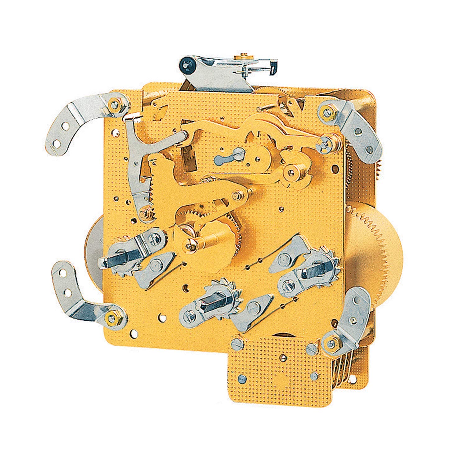 Tischuhrwerk Hermle 340-020, 8-Tage, Schwebe-Unruh, Schlag auf Gong, Westminster