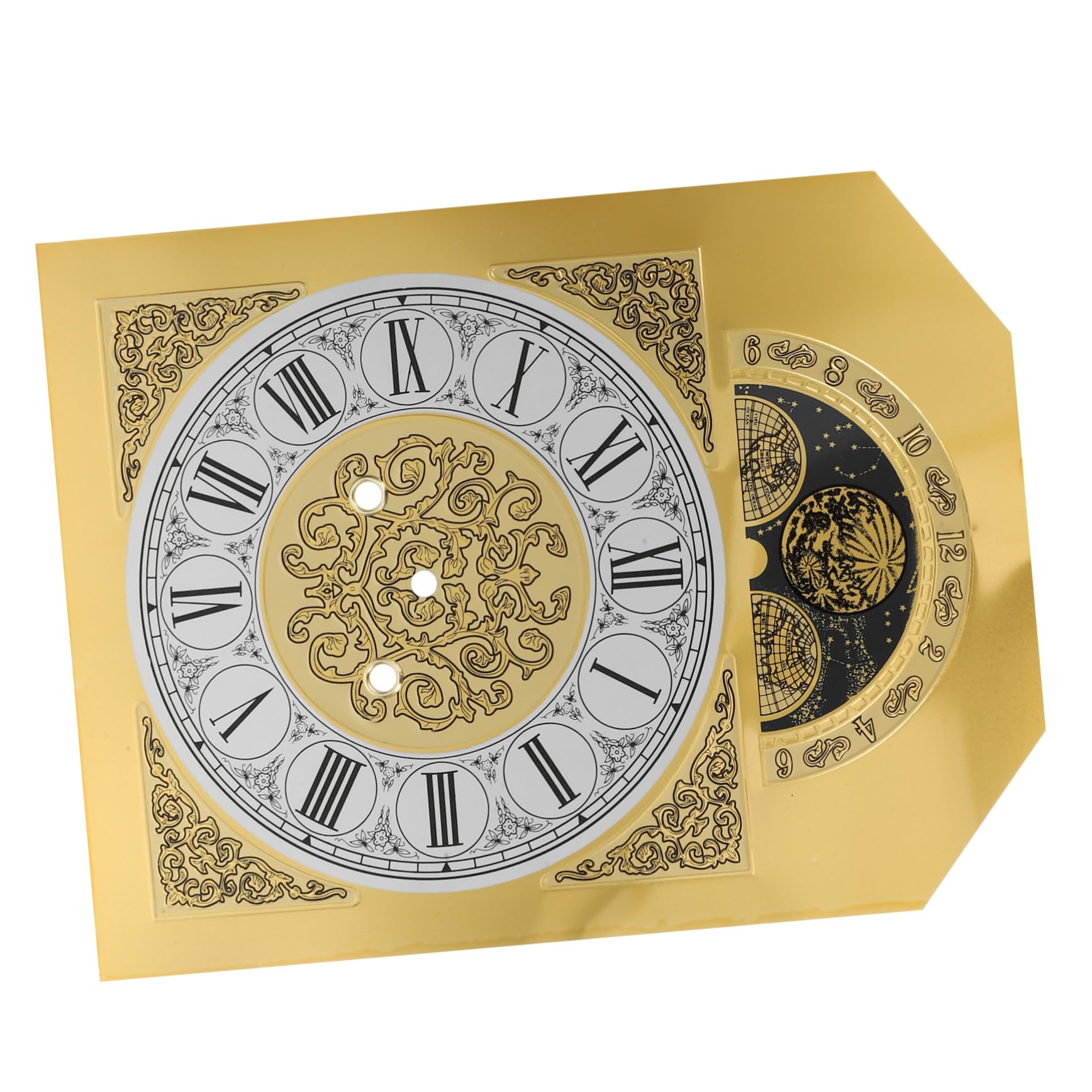 Uhrwerk Goldfarbenem Zifferblatt Arabischen Ziffern mit Metall Stilvoll Langlebiges Quarzwerk Widerstandsfähig für Selbstgemacht Wanduhr für Wohnkultur