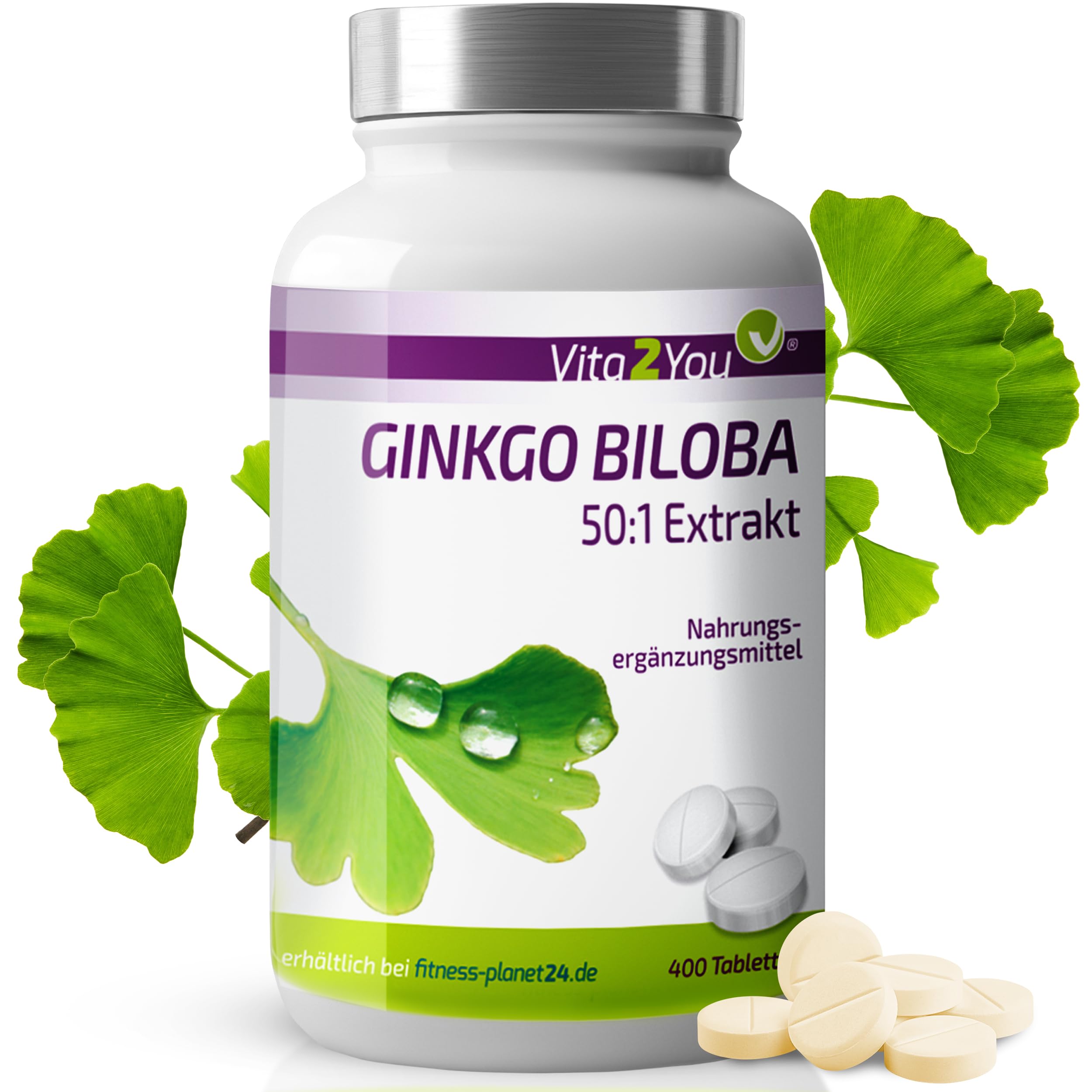 Ginkgo Biloba 6000 Mg Pro Tablette | 1 Jahr Vorrat - 365 Vegane