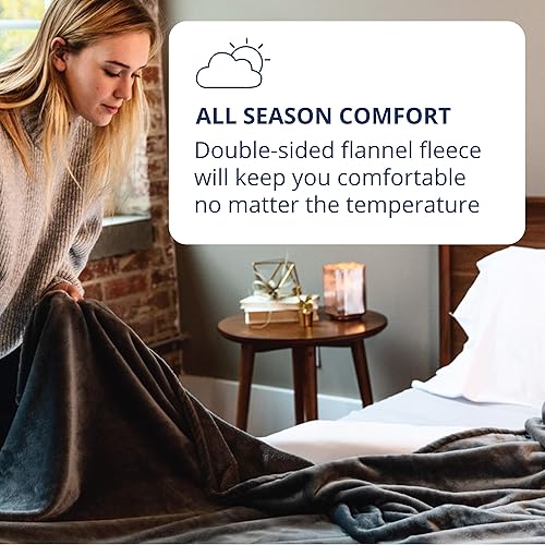 Miniatura 4 de ViscoSoft Edredón suave y afelpado para todas las estaciones, diseño ligero, manta rosa rubor para sofá, cama (rosa, individualindividual XL)