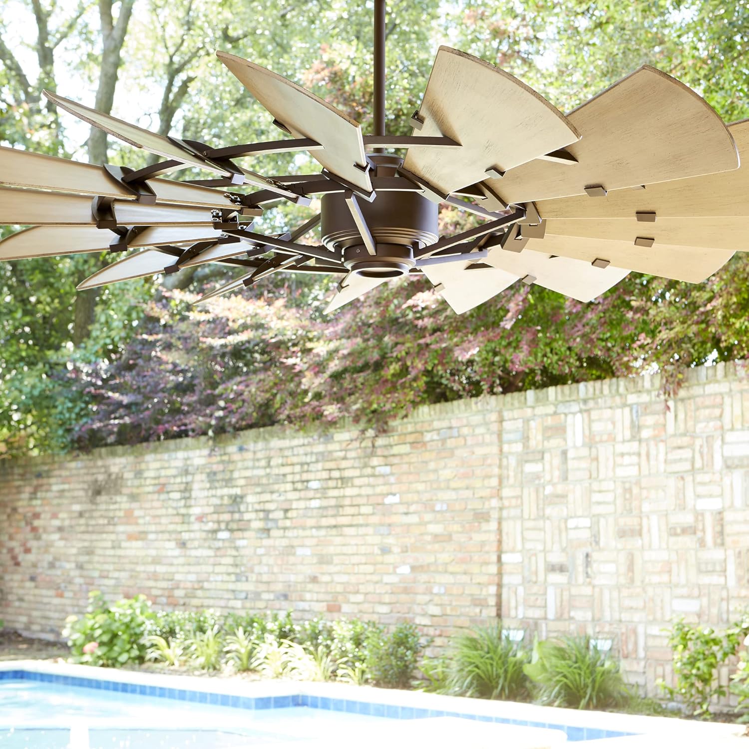 Quorum 196015-69 Transitional 60``Patio Fan from Windmill Collection in Bronze/Dark Finish,