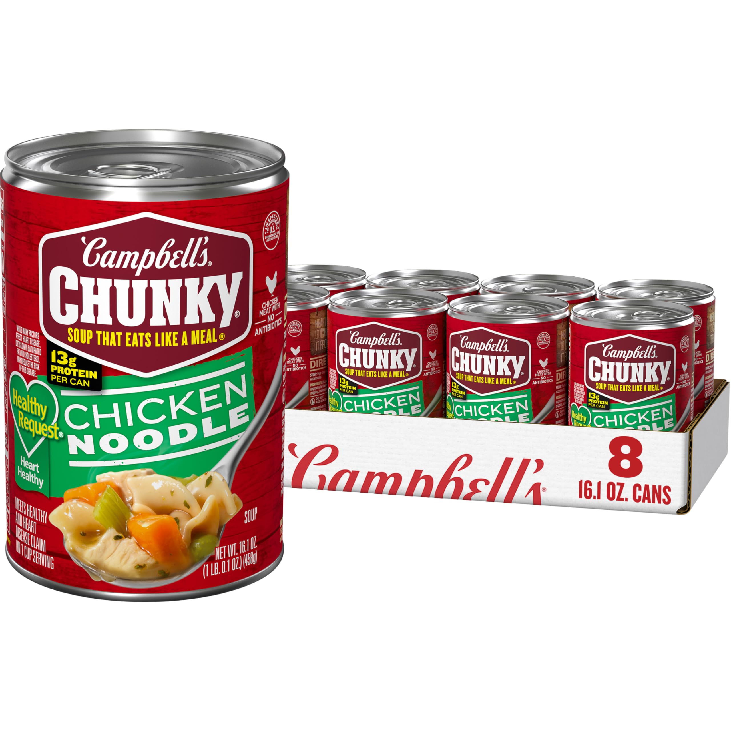 Soup, Healthy Request Chicken Noodle Soup,16.1 Oz Can