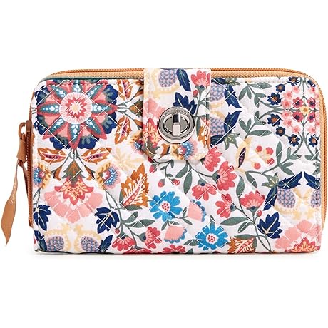 Vera Bradley Petite Card Case With Zip Closure - Enchanted Mandala