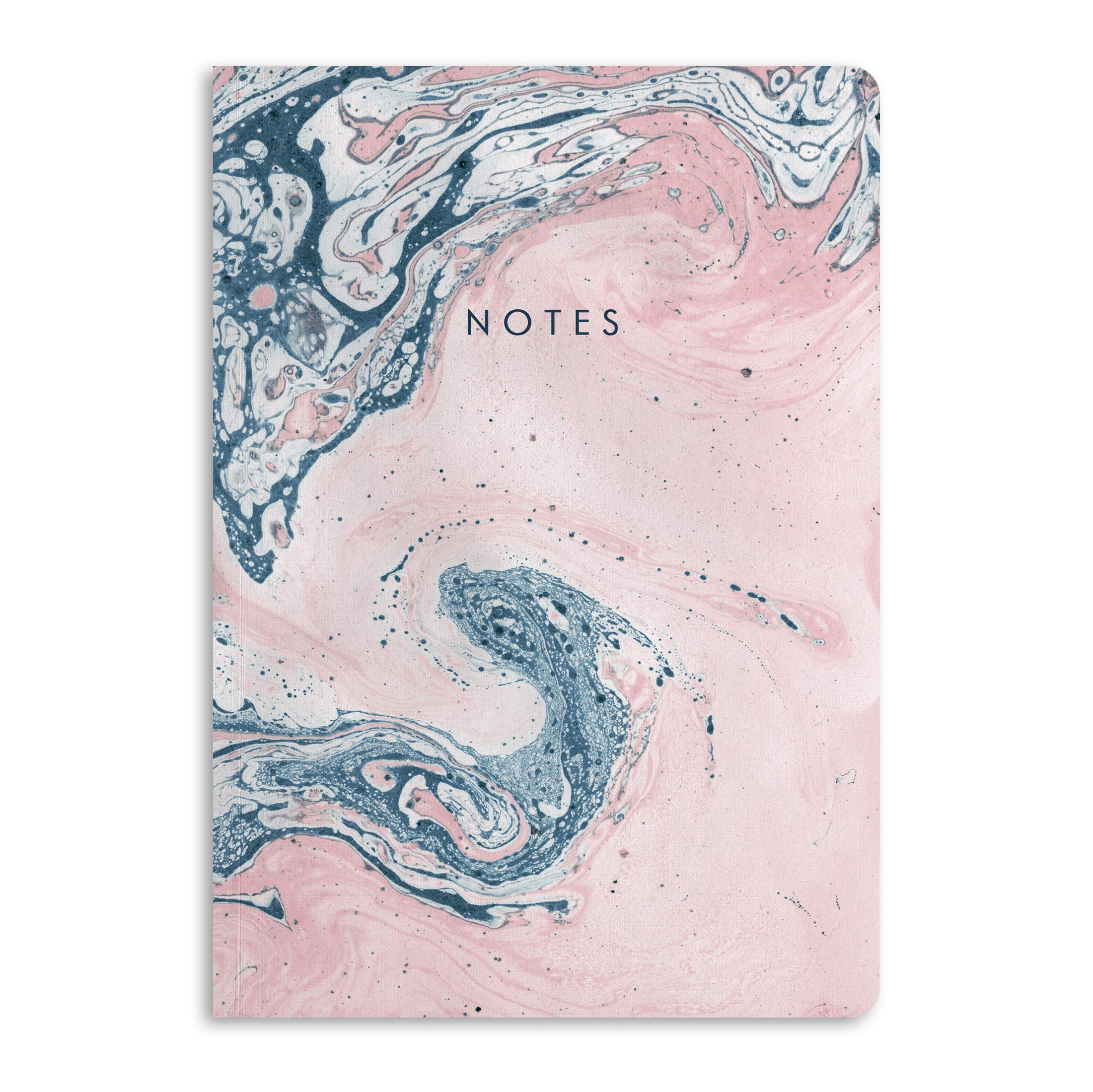 Central 23 - Marble Notebook - A5 Pastel Journal - 190 Ruled Pages - Thick 12mm Spine - Pretty Notepad for Women - Cute Present for Girls - Back to School - Comes with Fun Stickers