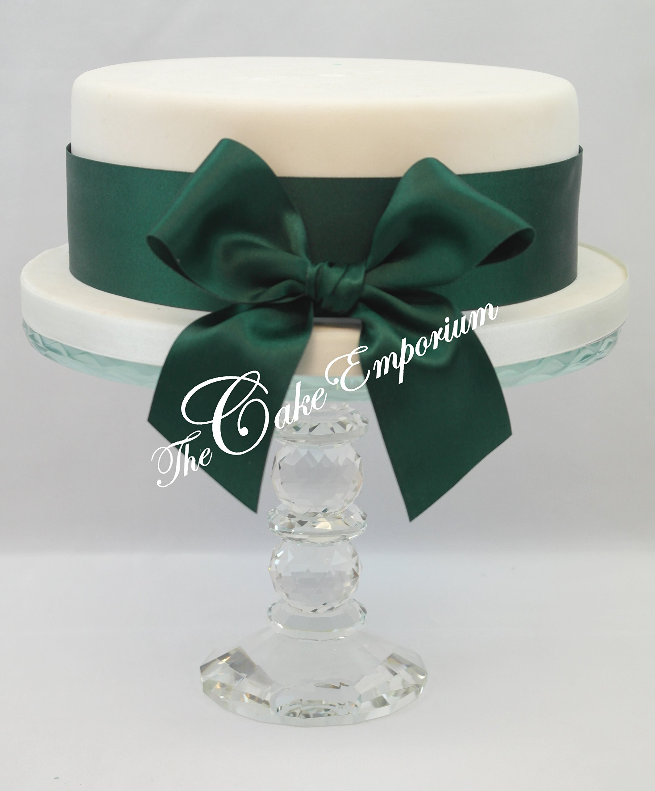 The Cake Emporium Ltd Green 1M Christmas Colours Ribbon Set Including Bow For Cakes/Gift Wrap (50Mm )