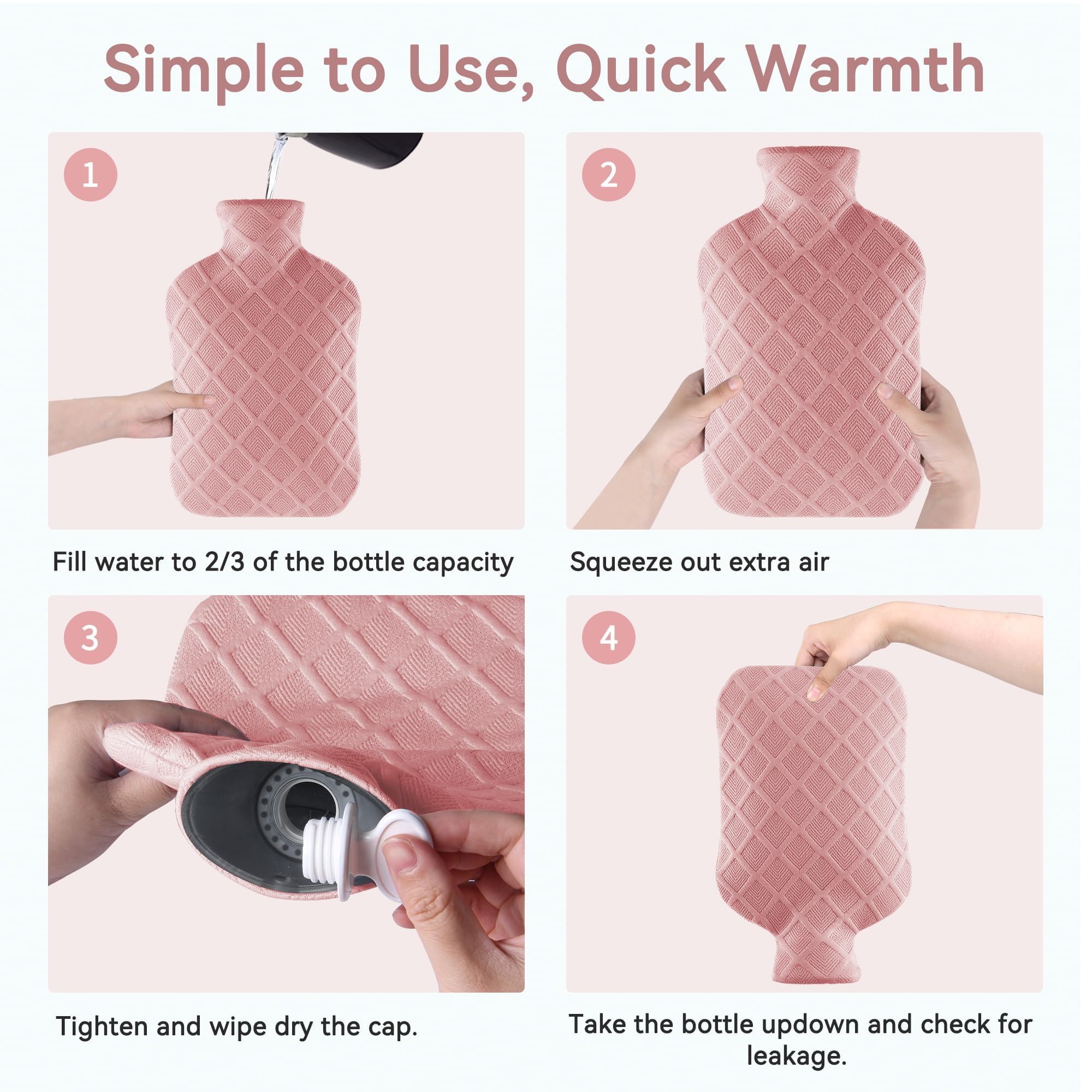 Hot & Cold Therapy Hot Water Bottle - Pain Relief -8