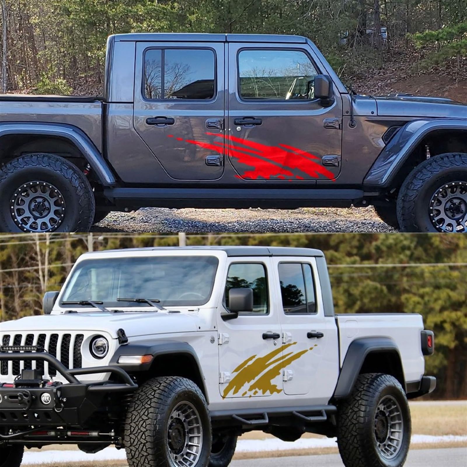 Naklejka samochodowa Osłona na nadwozie Zderzak Sportowa Odznaka Naklejka Drzwi Boczne Naklejki Pickup Decor Naklejki Ciężarówka Grafika Splash Pokrowiec na samochód Auto Tuning Winylowe Naklejki