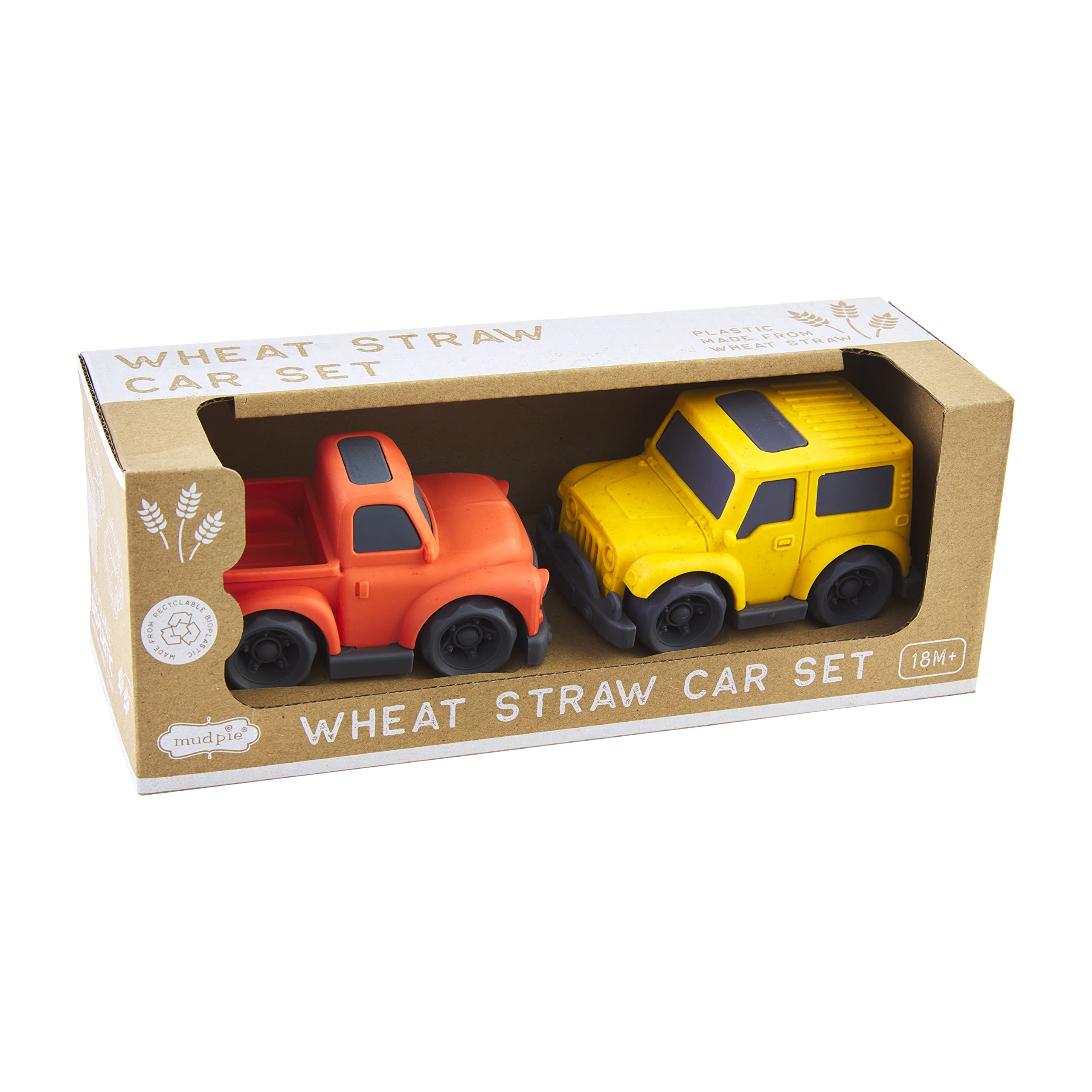 Mud PieChildren's Toy Car Set, Orange