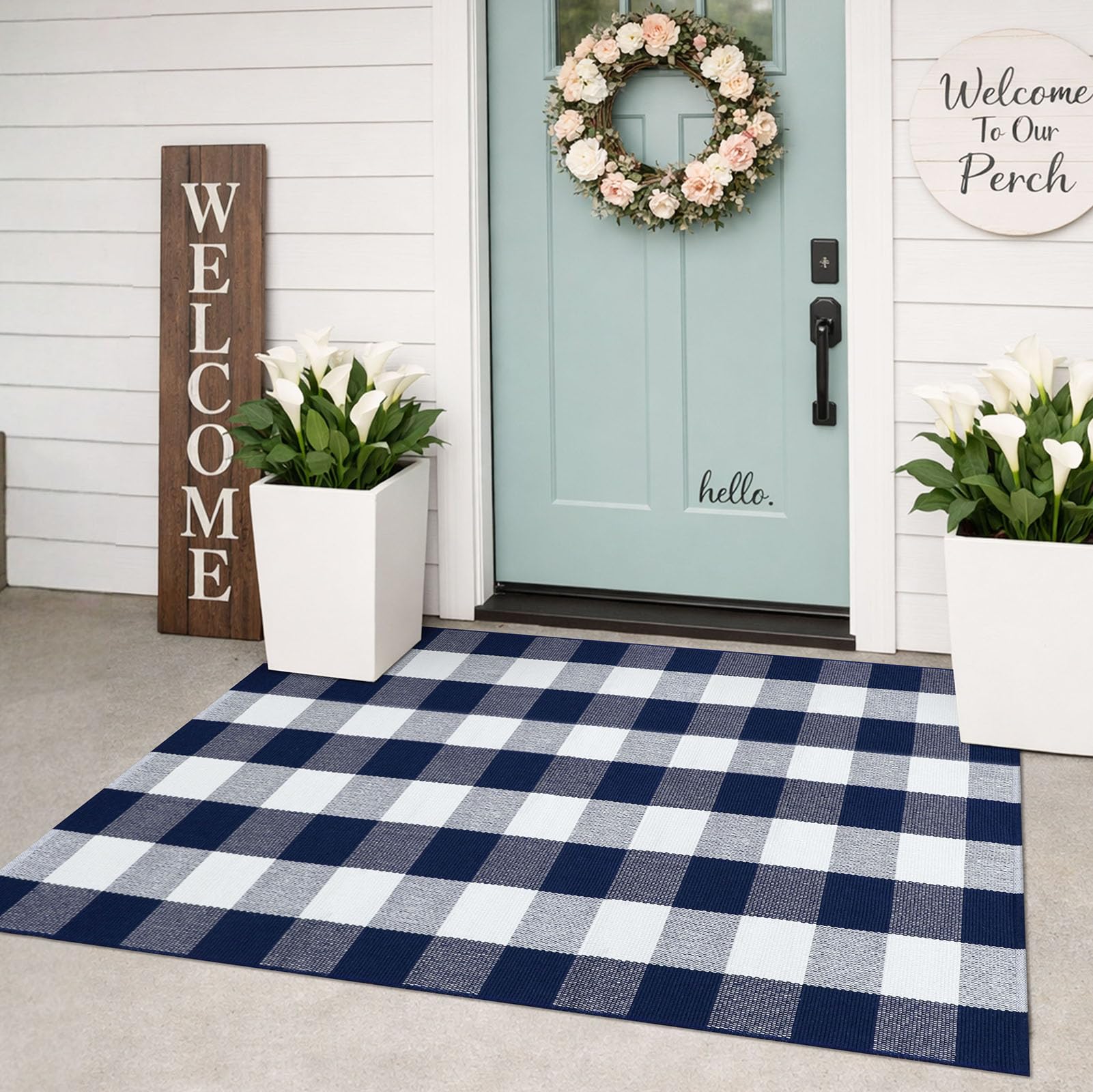 Beige Striped Rug - 3x5ft Washable Front Door Mat -9 Beige Striped Rug - 3x5ft Washable Front Door Mat -9