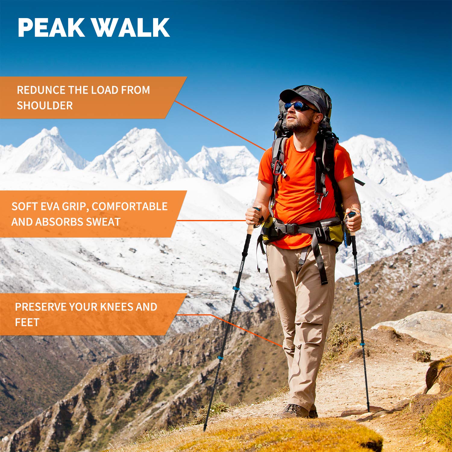 peak walk trekking pole