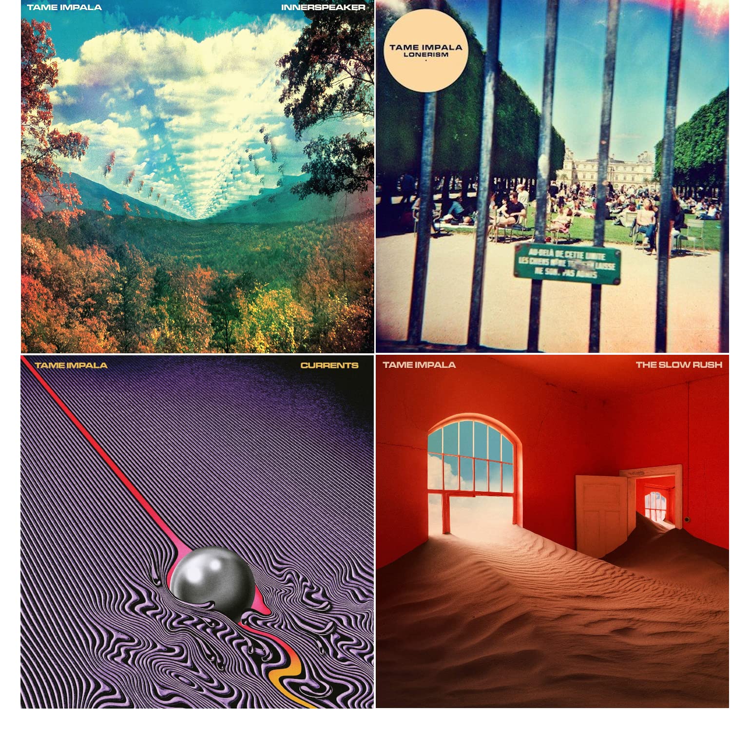 Innerspeaker - Lonerism - Currents - The Slow Rush - Complete Tame Impala Greatest Hits Album Bundling