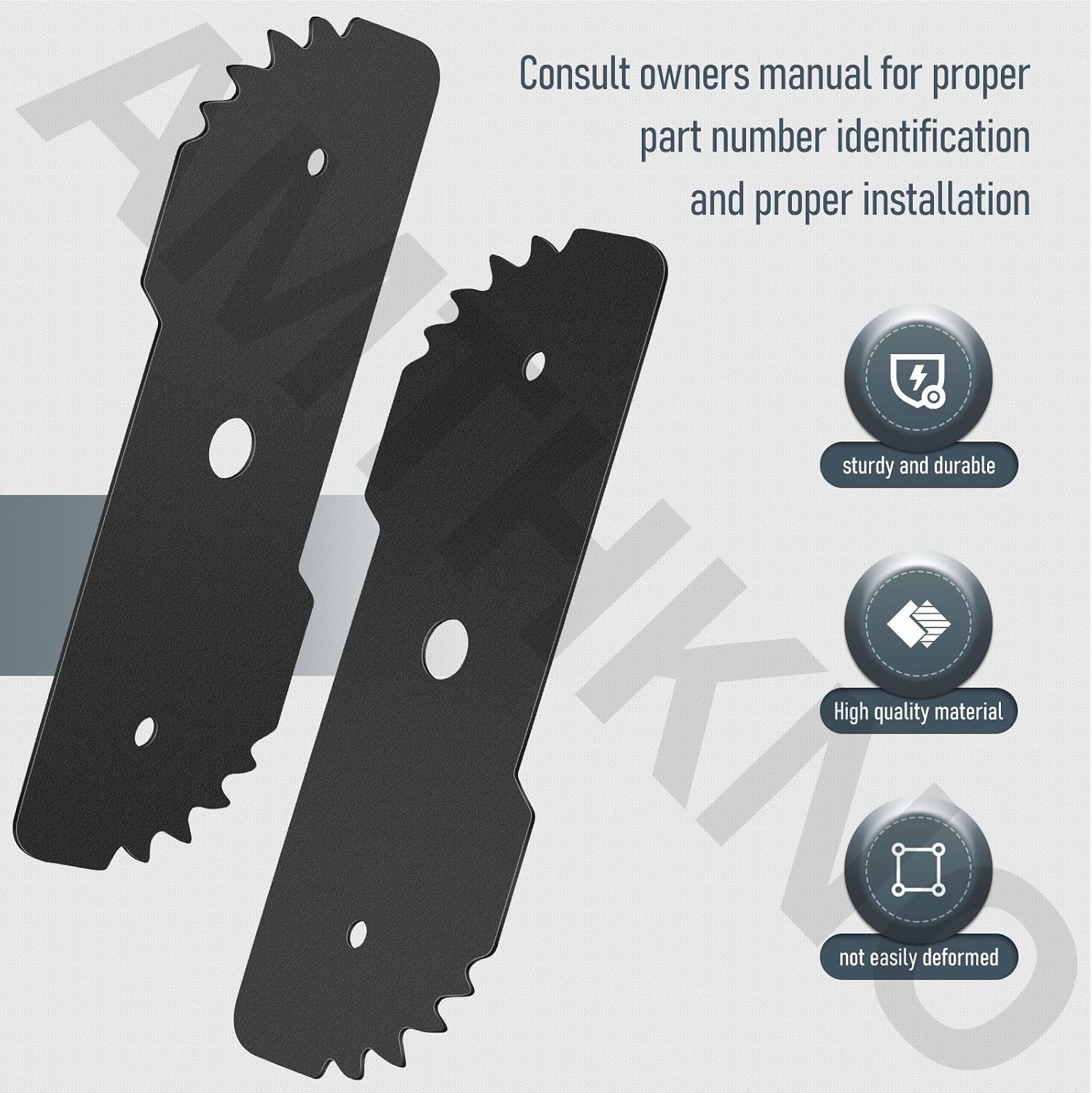 7-1/2-inch EB-007 Edge Hog Heavy-Duty Edger Replacement Blade, Compatible with Black & Decker 2-in-1 String Trimmer/Edger, Fits Model LE750, LE710, LE760FF, LE760, with 2 set of wear Indicators (2PK)