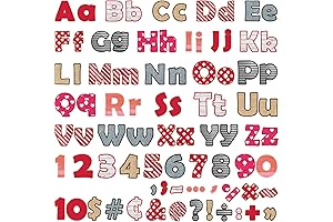260Pcs Classroom Bulletin Board 4" Letters Combo Pack Valentine's Day Decoration