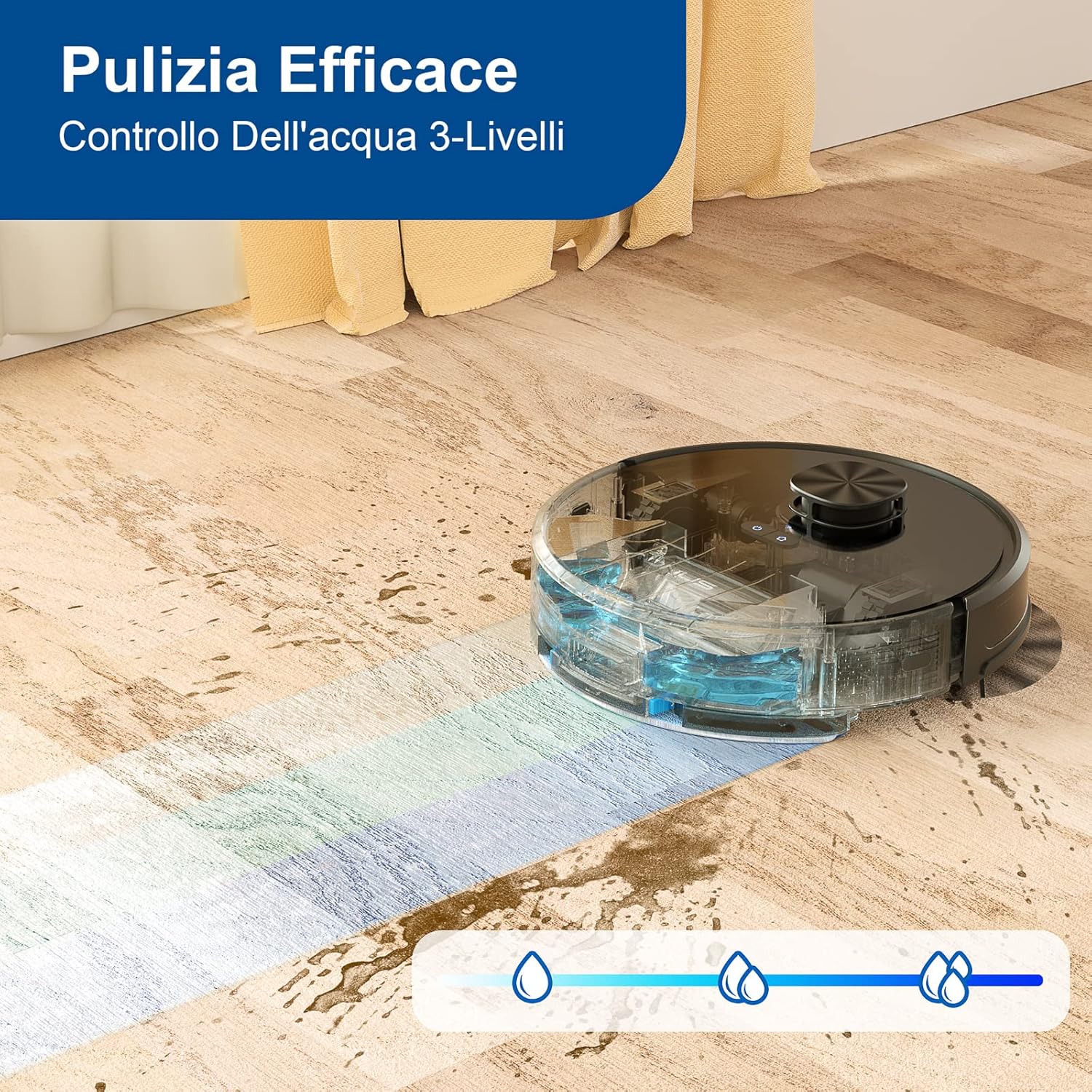 aonus i8 Robot Aspirapolvere Lavapavimenti con Mappatura, Aspirapolvere Robot 3700Pa con Stazione di Svuotamento, Navigazione Laser LDS, Pulizia Tipo Y, Induzione Tappeto, Controllo Wifi/App/Alexa aonus i8 Robot Aspirapolvere Lavapavimenti con Mappatura, Aspirapolvere Robot 3700Pa con Stazione di Svuotamento, Navigazione Laser LDS, Pulizia Tipo Y, Induzione Tappeto, Controllo Wifi/App/Alexa