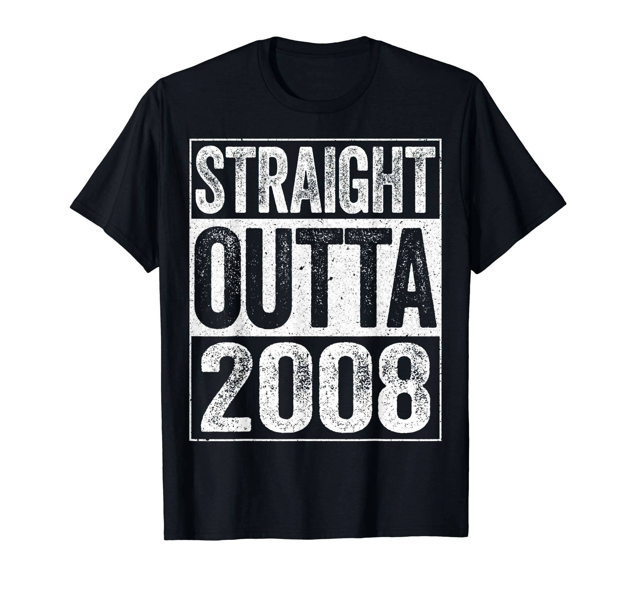 Straight Outta 2008 T-Shirt 16th Birthday Shirt T-ShirtOEKO-TEX STANDARD 100