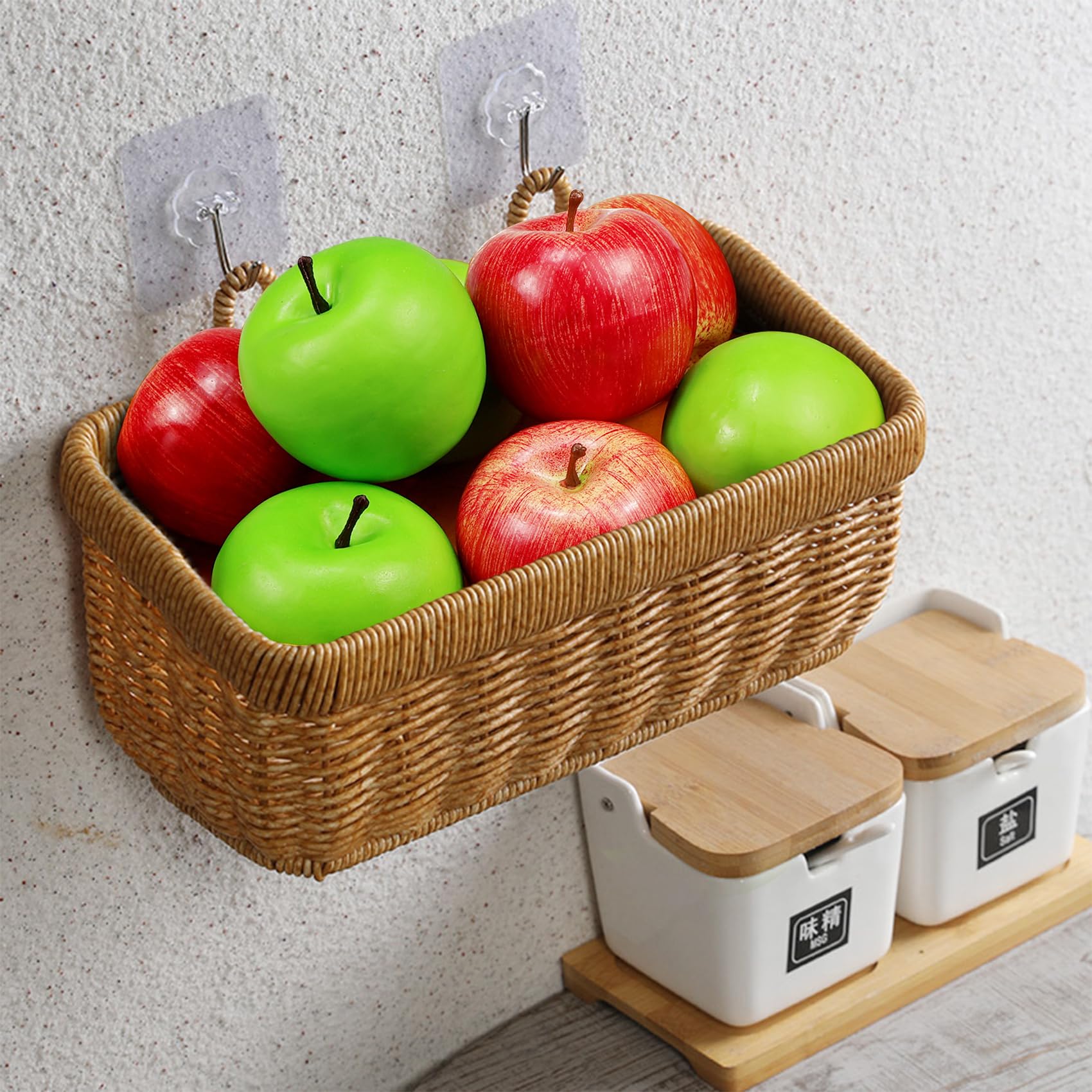 Lot De 10 Mini Pommes Artificielles En Plastique - 3,5x3 Cm, Peintes à La Main, Pour Décoration, Fête, Jouets Enfants - 9