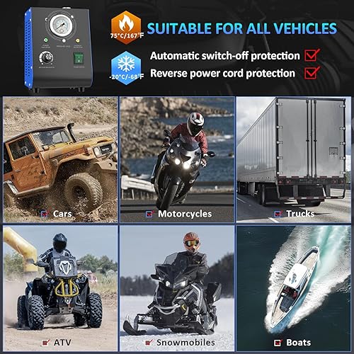 Miniatura 6 de Máquina de humo automotriz, kit de unidad de detección de fugas de 19 PSI de modo dual, bomba de aire incorporada, DC12V EVAP, herramienta de