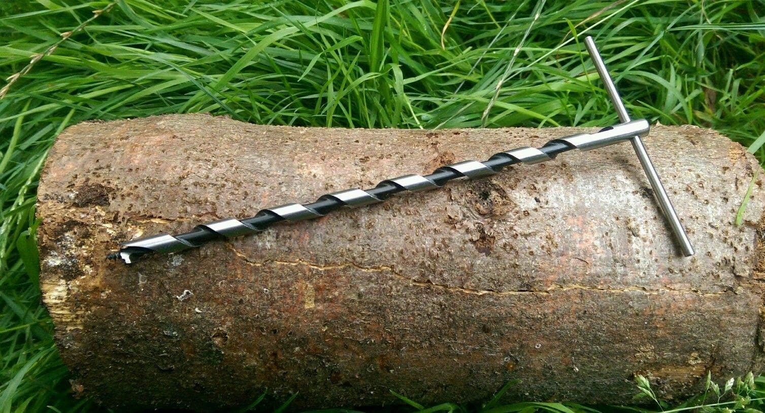 Mini Scotch Eyed T Auger For Bushcraft & Survival Trapping 550 Paracord