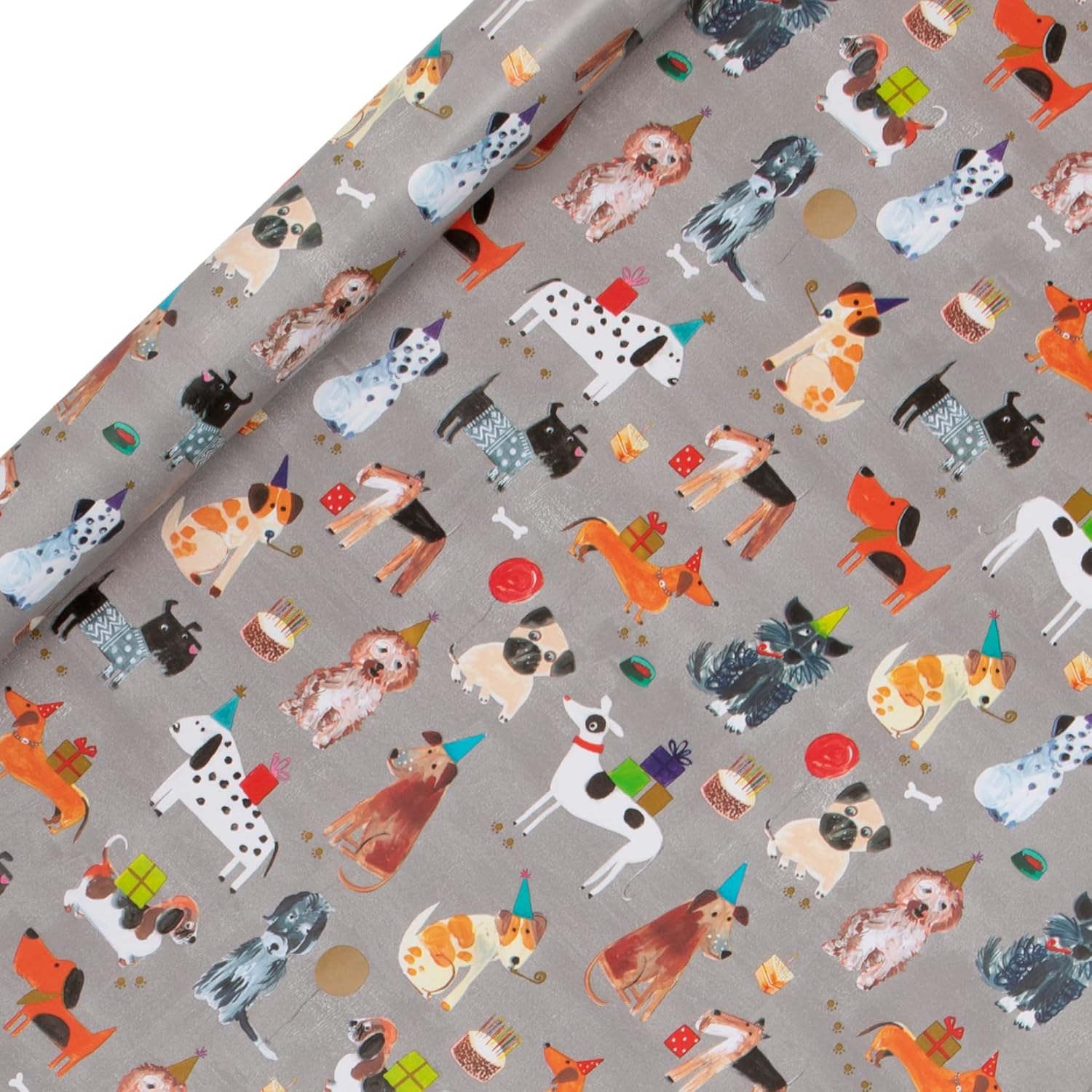 Glick Luxury Roll Wrap, Dogs Wrapping Paper, Perfect for Gift Wrapping