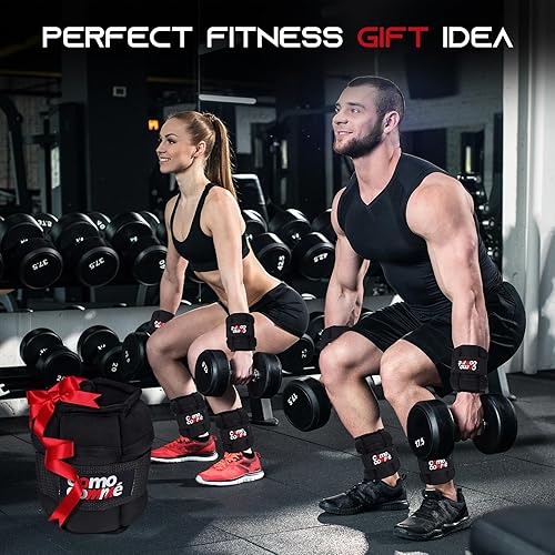 Miniatura 7 de Pesas ajustables para tobillo, 2, 3, 5 libras, 1 par de pesas de entrenamiento de fuerza, muñeca, pierna, brazo para mujeres, niños y hombres, juego