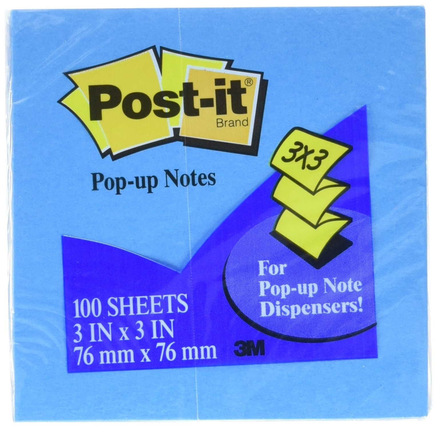 Post-it(r) Pop-up Notes, 3"x 3", Cape Town Collection