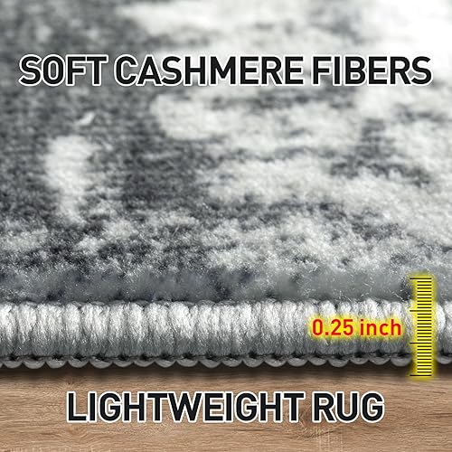 Miniatura 4 de Tapete lavable de 8 x 10 pies grande, moderno, abstracto, suave, antideslizante, sin desprendimiento, delgado, para dormitorio, comedor, sala, casa