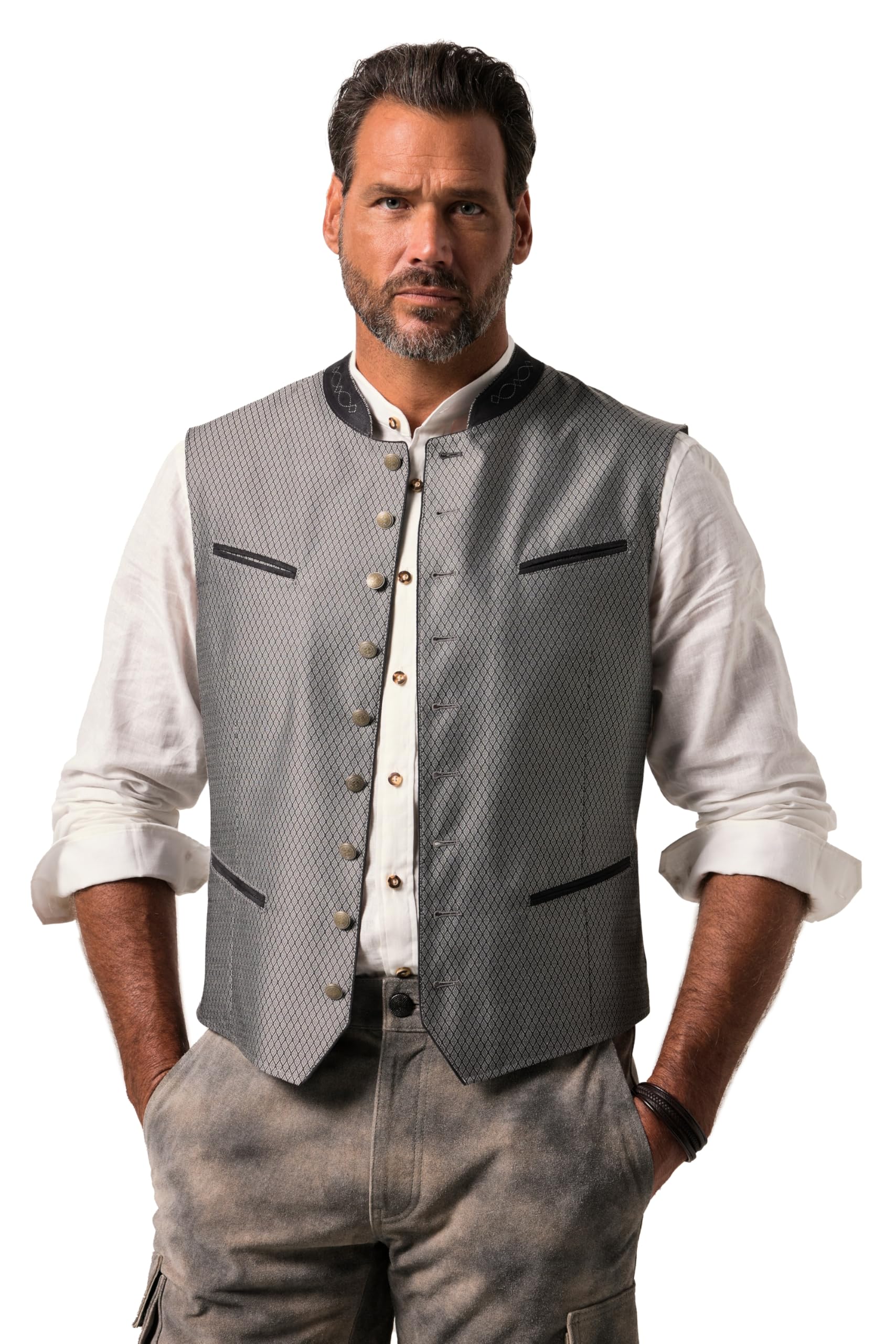 Chaleco bávaro JP 1880 soluciona tu vestuario elegante con cuello alzado 5
