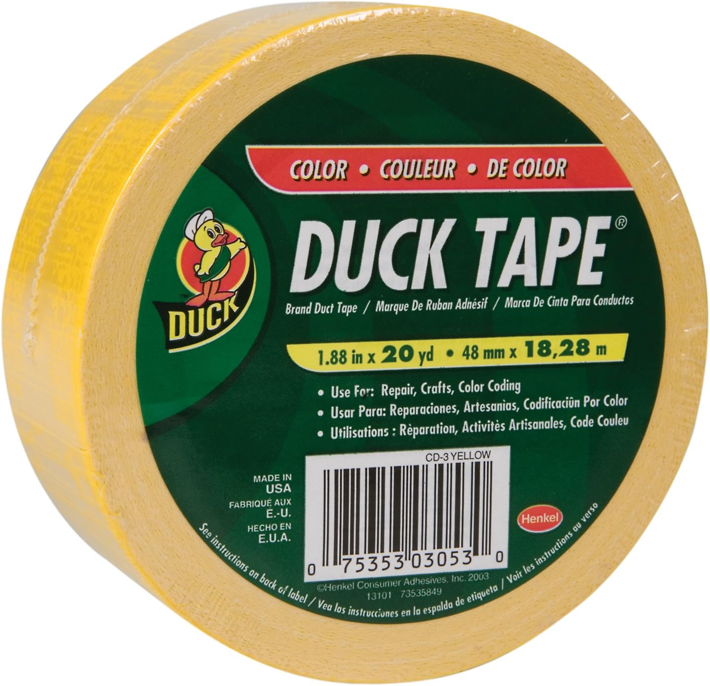 SHURTECH Brands 1017794 1.88 by 20YD Duct Tape, Aqua Arts
