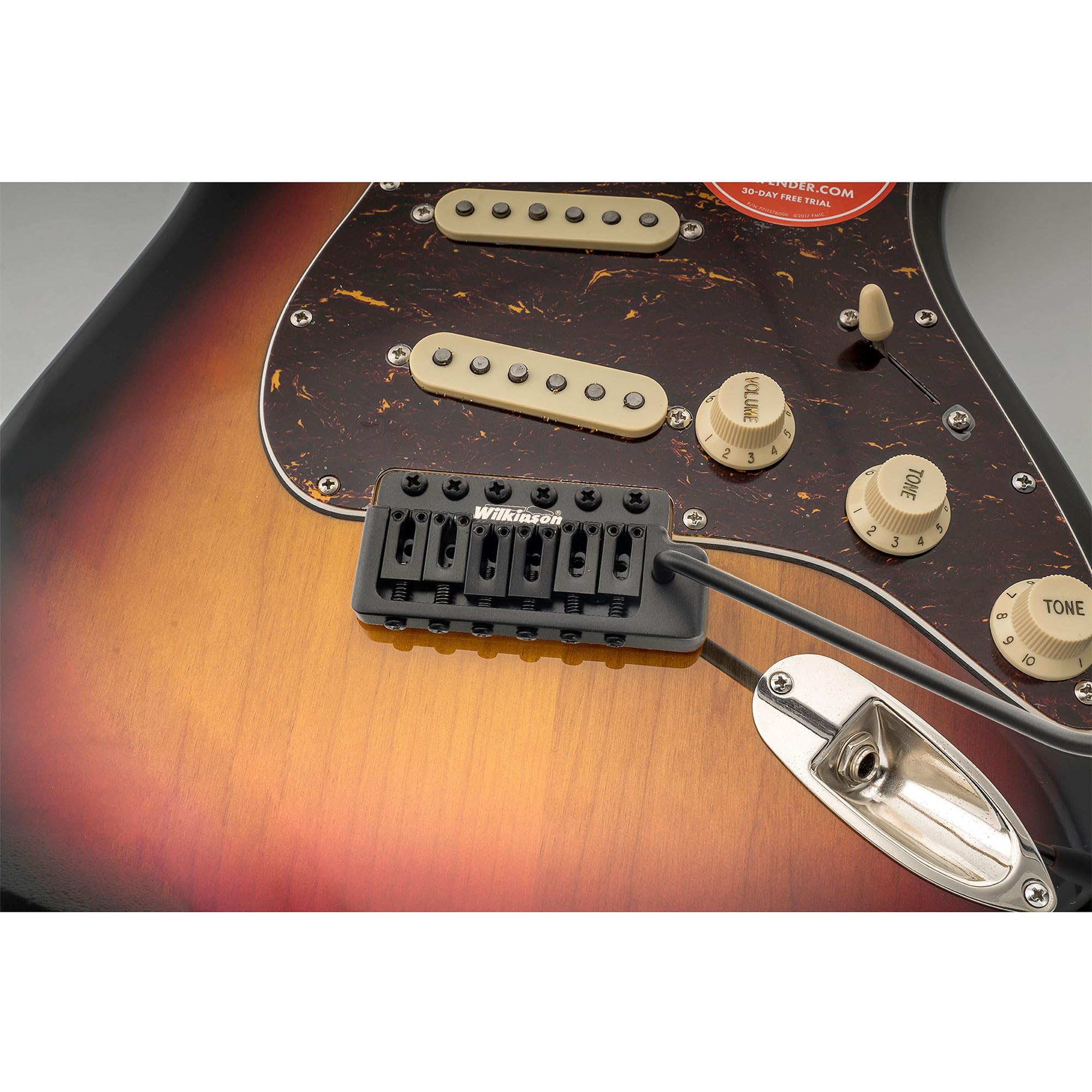 Wilkinson M Series WOV09 52,5mm 6-Punkt Tremolo Steg ST Bridge Schwarz