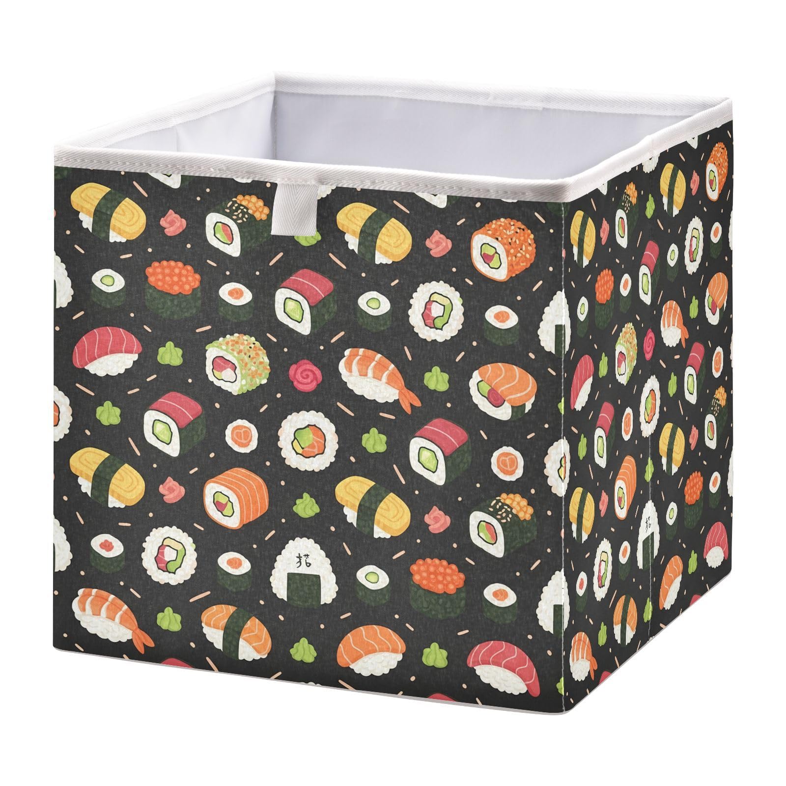 Ewusp Sushi Cube Storage Boxes 28x28 cm Foldable Closet Organiser Bin Holiday Basket Baby Basket for Nursery Bedroom Office
