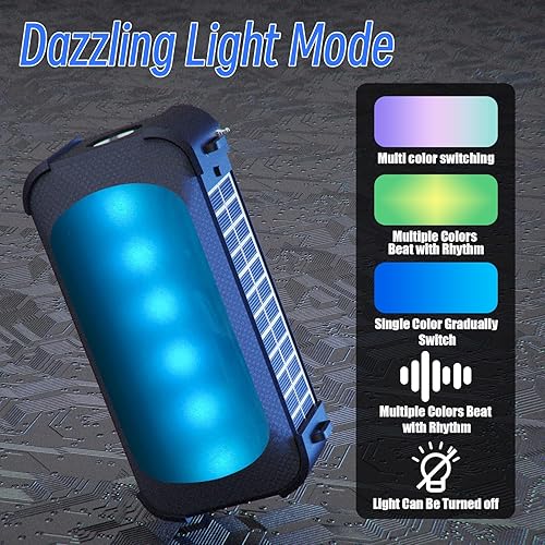 Miniatura 4 de HI-PLANX Altavoces solares portátiles con linterna barra de sonido estéreo para computadora de escritorio portátil PC almohadilla teléfono celular