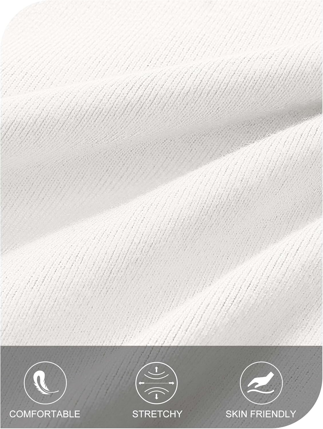 MEROKEETY Women's Long Sleeve Striped Sweater Dress Button Crewneck Fall Bodycon Formal Mini Dresses - Image 5