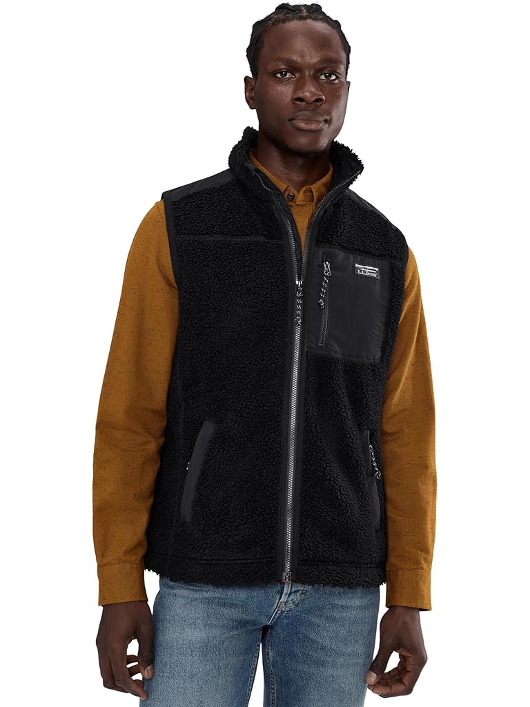Black L.L.Bean Bean's Sherpa Vest Regular