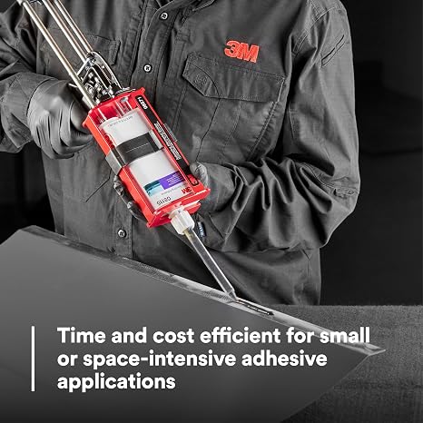 3M Heavy-Bodied Seam Sealer, 08308, Two-Part, Self-Mixing, Automotive Epoxy, 200 ml/6.75 fl oz Cartridge + 3M Manual Cartridge Applicator, 08571, Accurately Dispense Materials, 200 ml