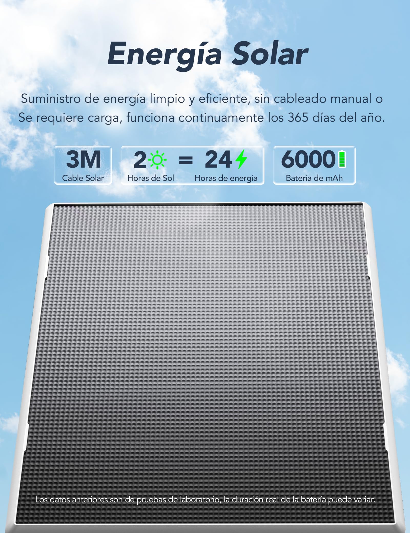 GNCC 4G LTE - Cámara de vigilancia solar para exteriores con tarjeta VSIM, cámara de vigilancia de 3 MP, sin batería WiFi para exteriores, giratorio 355°/90°, visión nocturna por infrarrojos, 2 vías