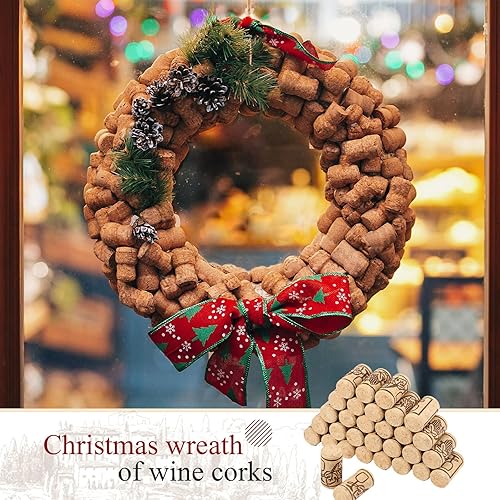 Miniatura 5 de Qunclay 800 corchos de vino de madera natural, tapones de corcho para botellas de vino, proyectos de manualidades, embotellado casero resistente a